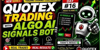 π―QUOTEX Trade Session | DAY #16 | ALGO AI SIGNALS BOT.
