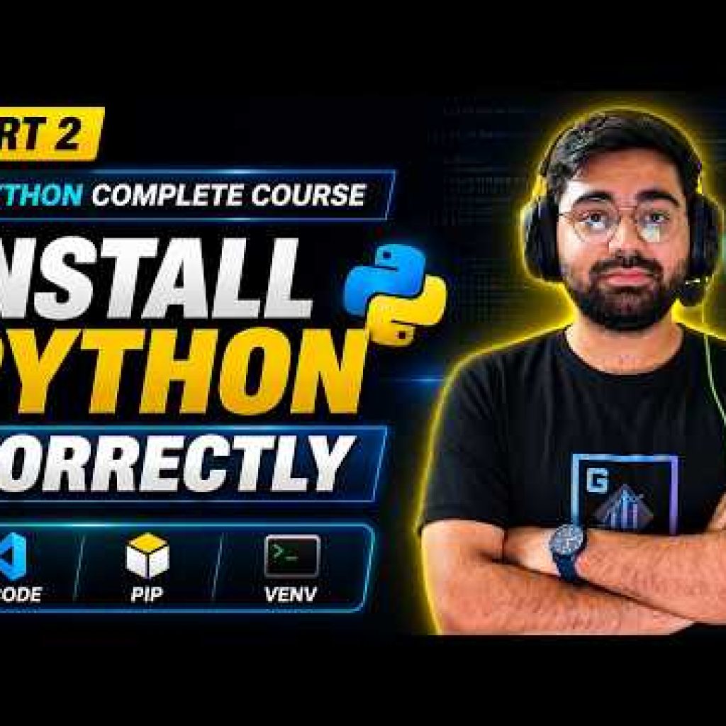 Python Installation for Beginners | Install Python, VS Code, PIP & Virtual Environment