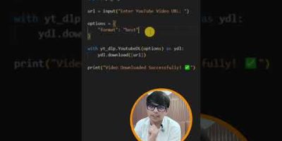 Build a YouTube Downloader with Python โ Easy! #pythonprojects #miniproject