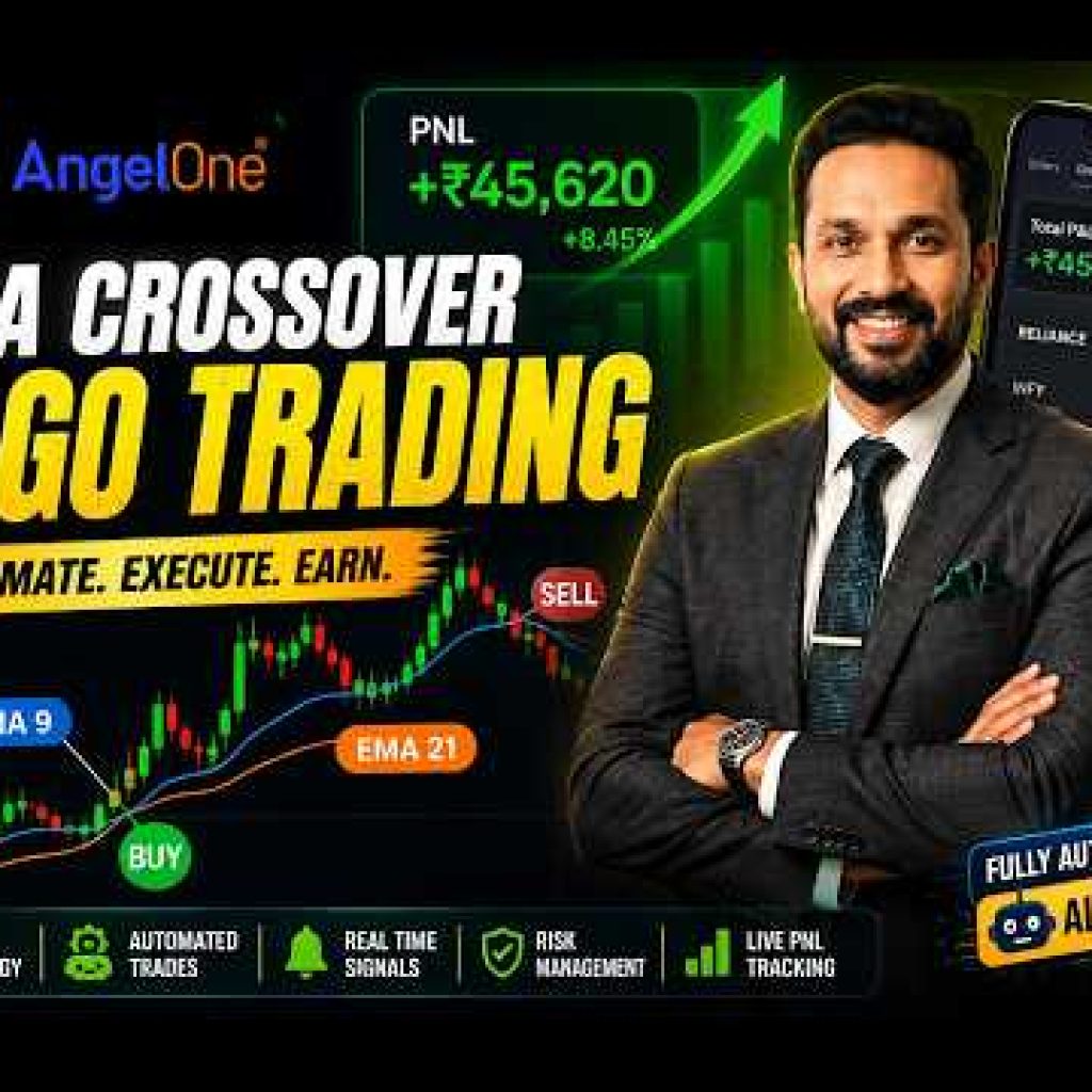 Build an EMA Crossover Algo Trading Bot for Angel One | Python Full Stack Project π β
