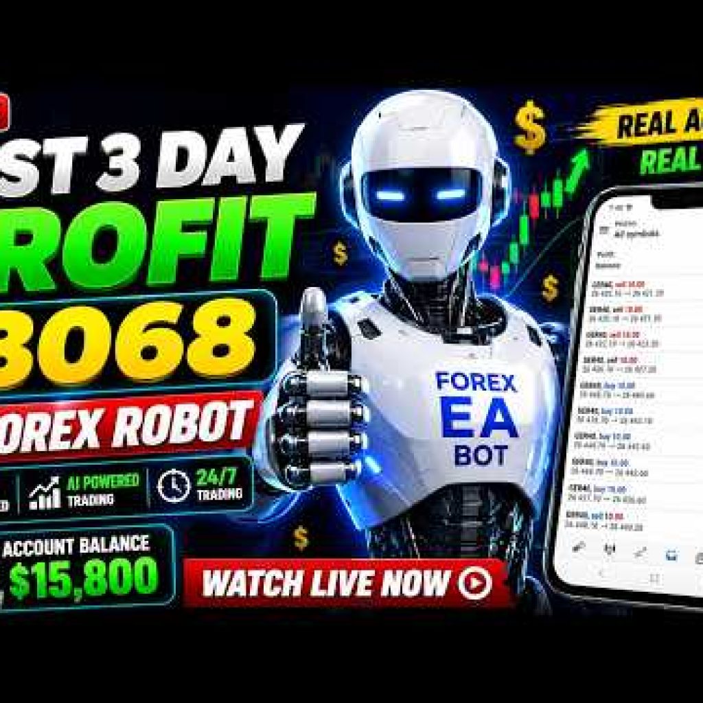 AI Forex EA Bot | Last 3 Days Profit $3,068 | Real MT5 Trading Results   #ForexRobot #ForexTrading