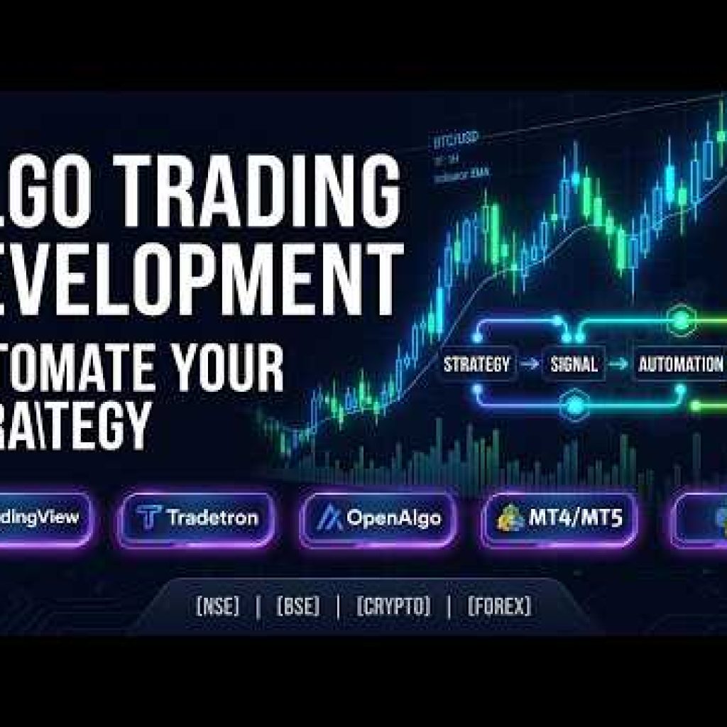 Algo Trading Strategy Development | Tradetron, OpenAlgo, TradingView, MT4/MT5 & Python