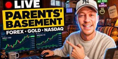 Live Trading Forex, Gold & NQ (BIG TRADES from PARENTS BASEMENT)