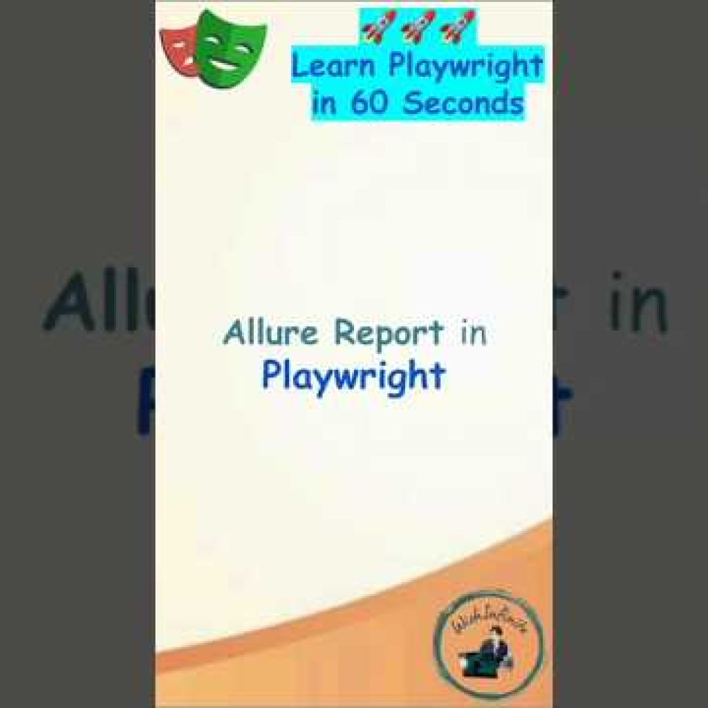 Playwright Tutorial | Allure Report in Playwright with Screenshot, Videos, Trace Viewer and Retries