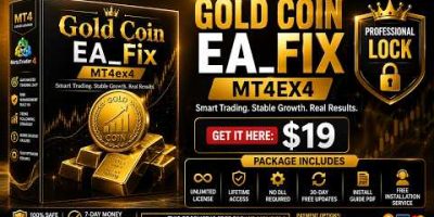 Gold Coin EA MT4 | High Accuracy Gold Auto Trading Robot for Professional Traders