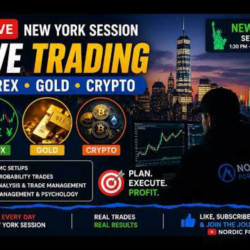🔴 LIVE New York Session Trading | Forex, Gold & Crypto | ICT/SMC Live Analysis – 07 August  2026