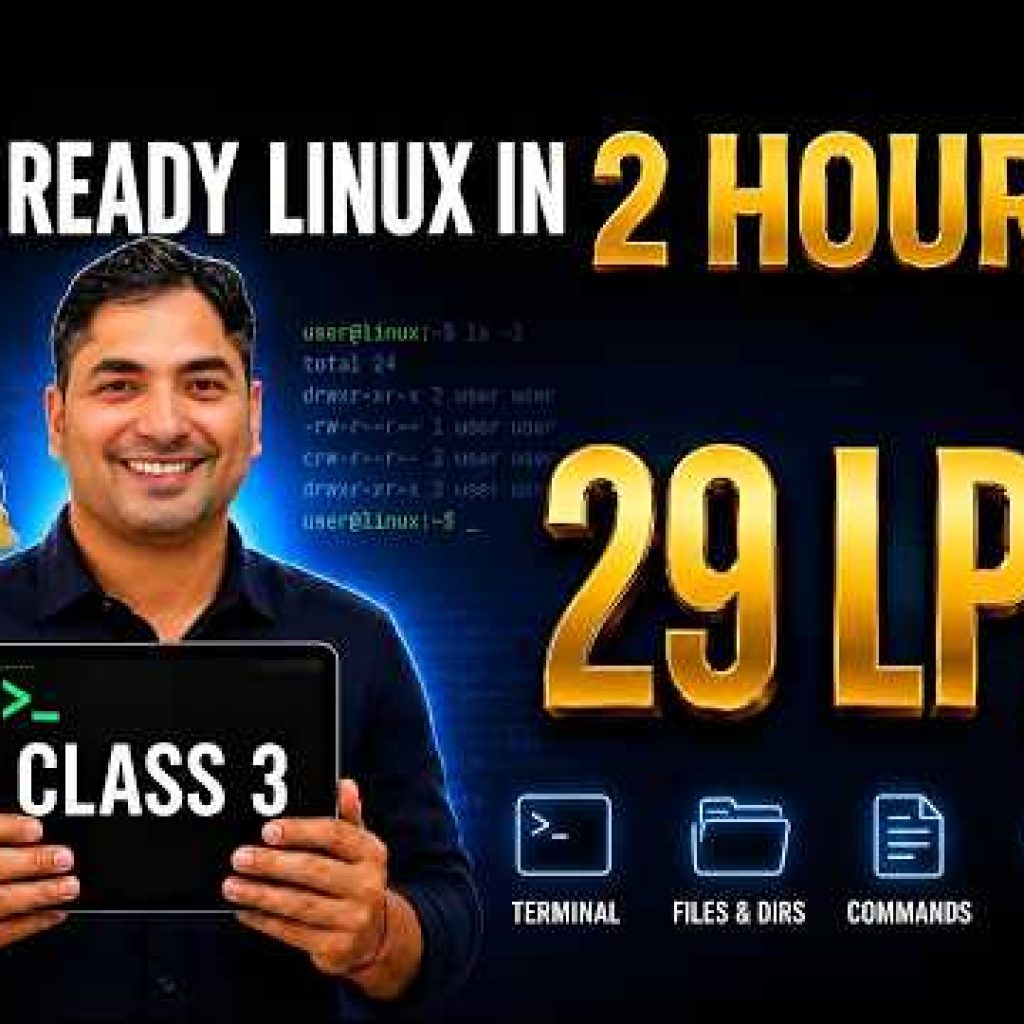 Learn Linux in 2 Hours | DevOps Interview Secrets for 29+ LPA Jobs | Class 3