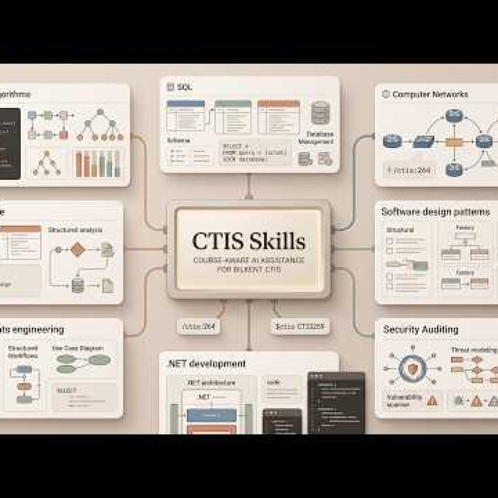 Introducing CTIS Skills: An AI Course Companion for Bilkent CTIS