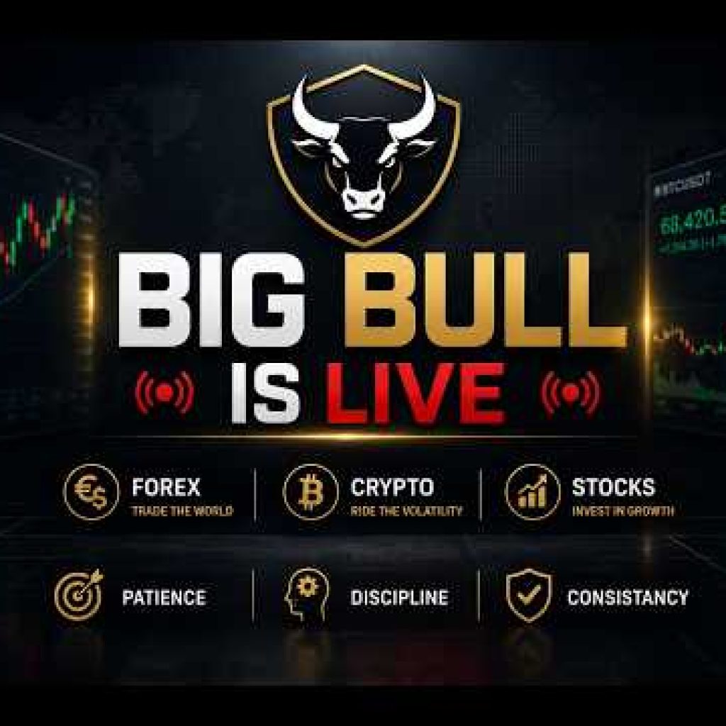 BIG BULL IS LIVE 🔴 [ FOREX + CRYPTO + STOCKS + INDICES]
