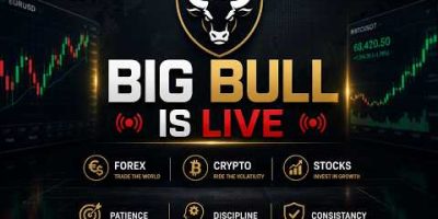 BIG BULL IS LIVE 🔴 [ FOREX + CRYPTO + STOCKS + INDICES]