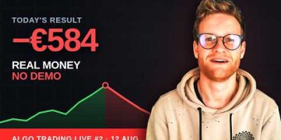Algo Trading Live #2: Bittersweet Day ended -584β¬ after being up 3,000β¬