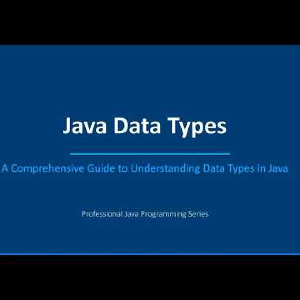 ☕ Java Data Types – Complete Guide for Beginners & Students #java #educational #coding
