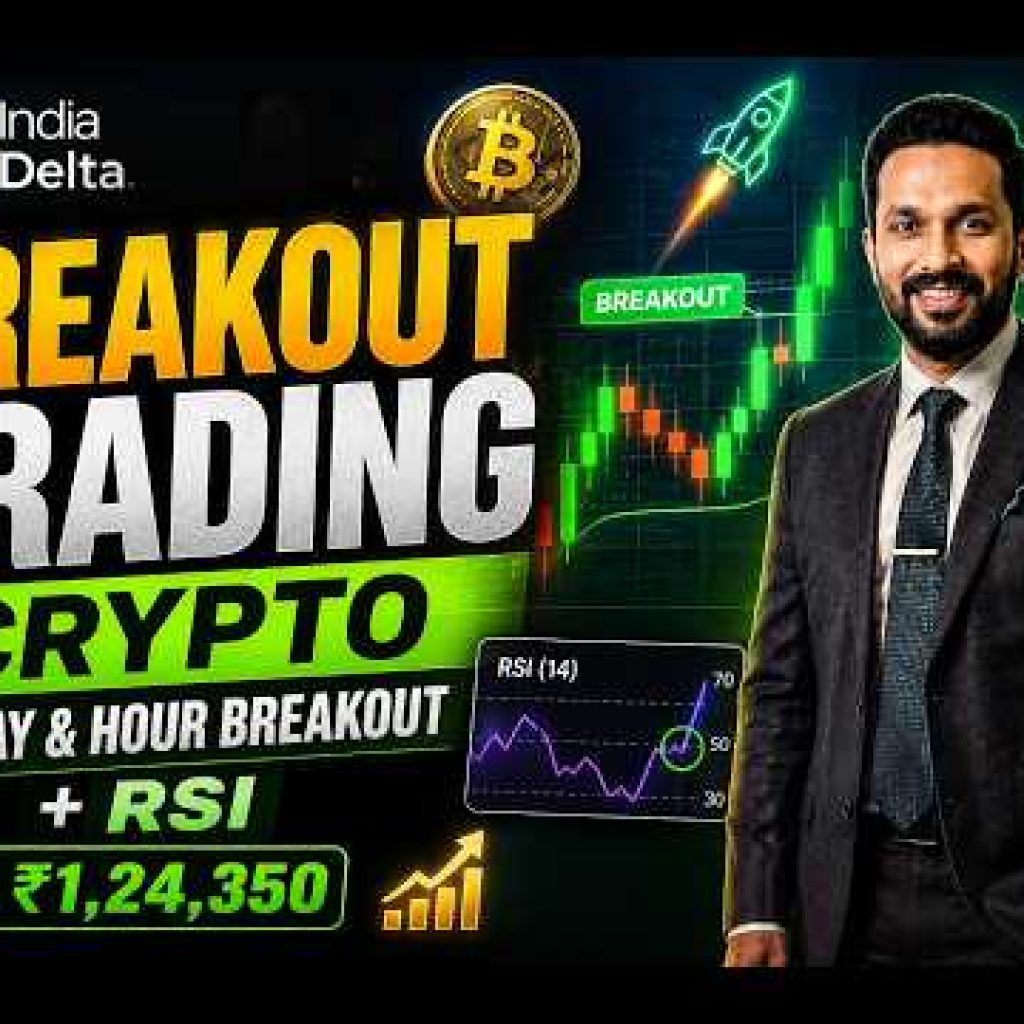 🔥 Crypto Breakout Trading Strategy | Day ,Hour Breakout + RSI | India Delta Algo Trading