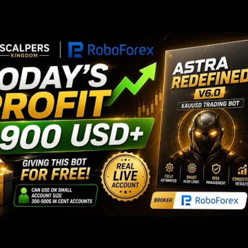 $4,900+ PROFIT TODAY 🔥 | Astra Redefined V6.0 | XAUUSD Algo Trading Bot | RoboForex