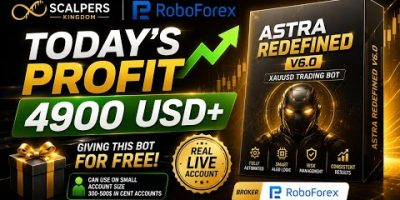 $4,900+ PROFIT TODAY 🔥 | Astra Redefined V6.0 | XAUUSD Algo Trading Bot | RoboForex
