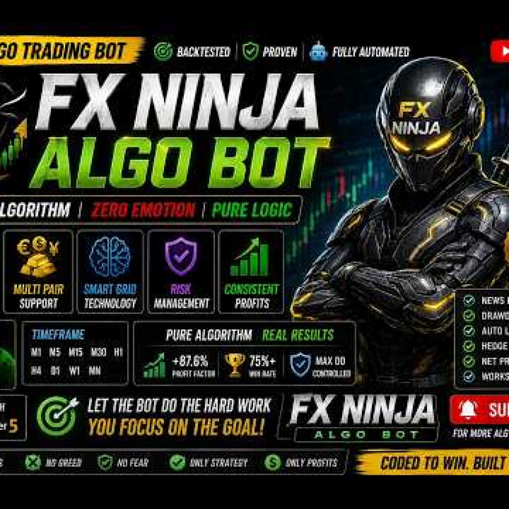 FX Ninja Bot Live Trading | MT5 Forex Trading Bot | Automated Trading EA 2026 | Gold Live trading