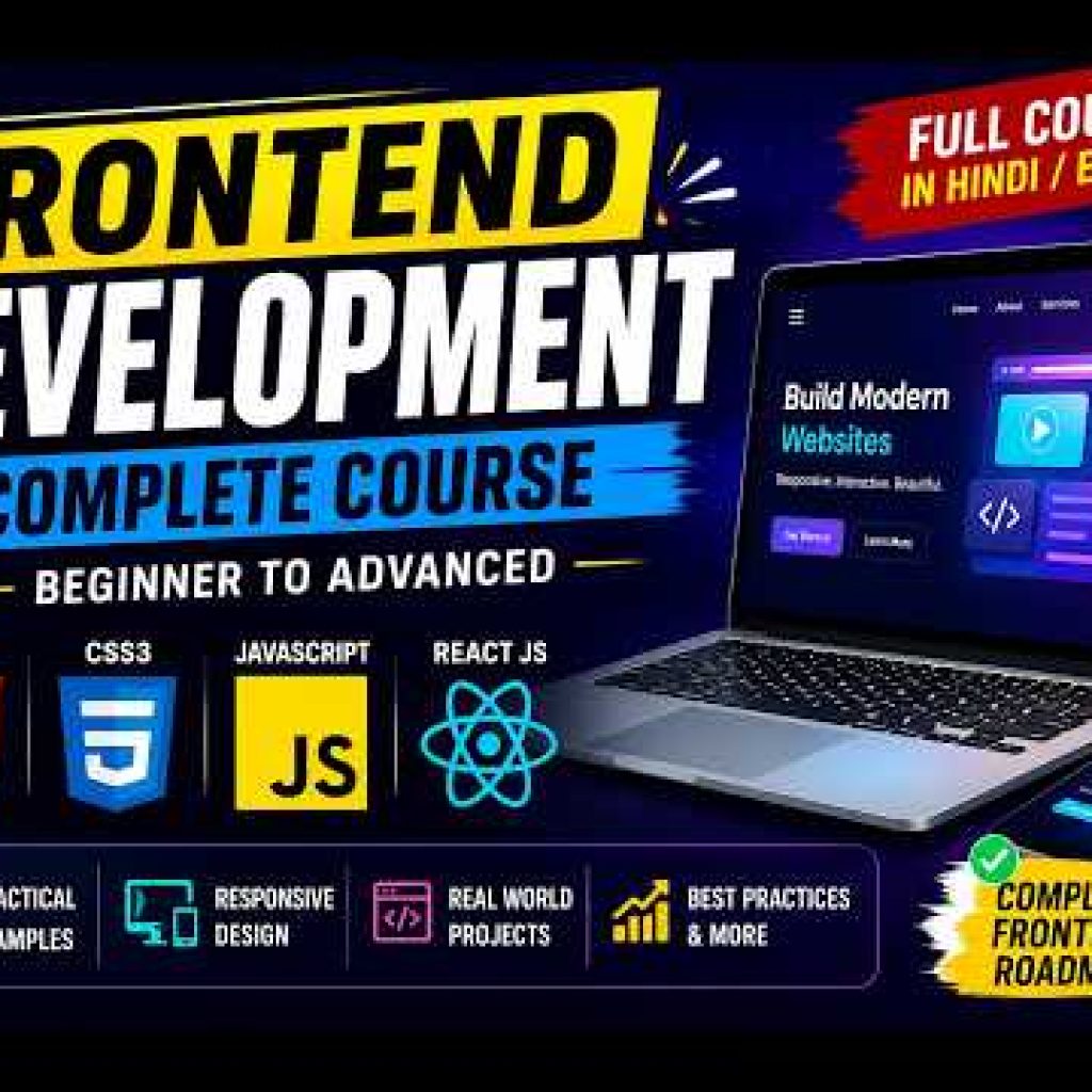 HTML5, CSS, JavaScript & React JS Full Course | Frontend Web Development Tutorial [ Class  81 ]