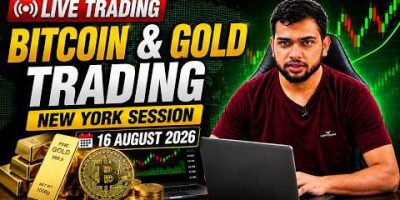 🔴 LIVE Bitcoin & Gold Trading | BTC/USD & XAU/USD Live Analysis | 16 August 2026