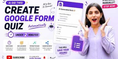 Create Google Form Quiz with AI in 2 Minutes 🤯 | No Manual Work | FREE AI Tool 🔥#aitools #google #ai