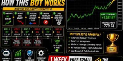 XAUUSD GOLD MT5 Expert Advisor | How the Recovery Trading Bot Works | 1 Week FREE Trial