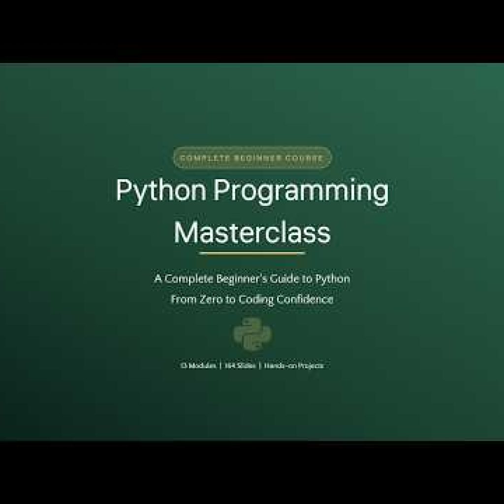 Python Course: Introduction & Basics (Lecture 1)