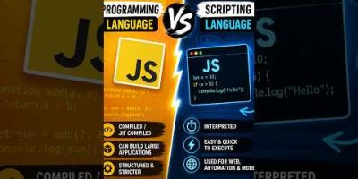 JavaScript day 01 #programing #programming Lang vs Scripting Lang #tech #js