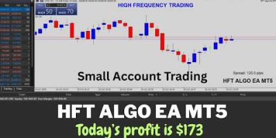 HFT Algo EA MT5 Live Small Account Trading Todays Profit Is $173 High Frequency Trading