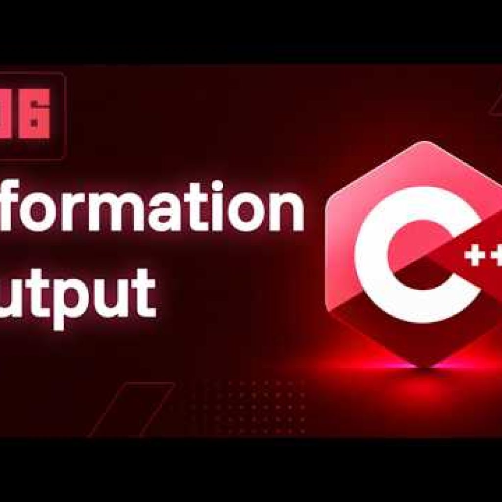 C++ Practice #006 ➜ Information Ouput