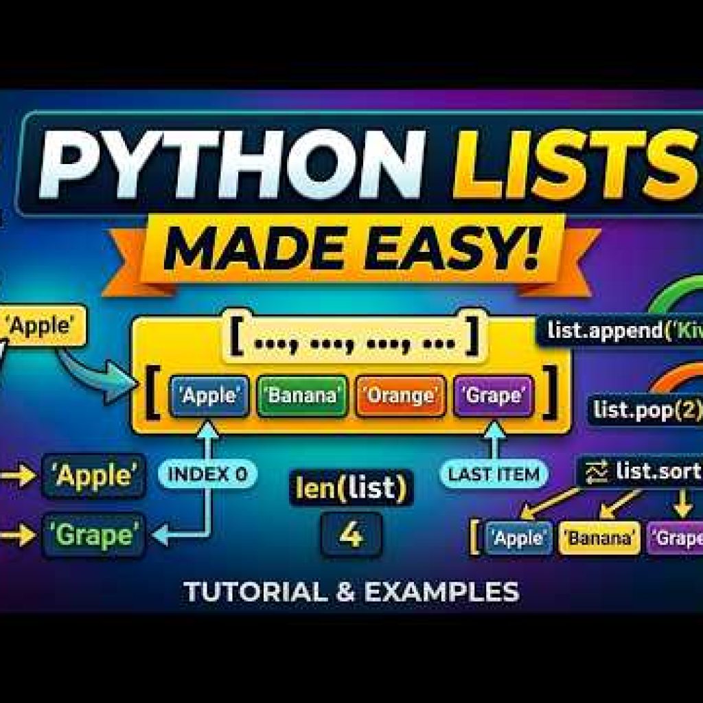 Introduction to lists in Python, Programming in Python, Declaration, Definition, access, List object