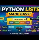 Introduction to lists in Python, Programming in Python, Declaration, Definition, access, List object