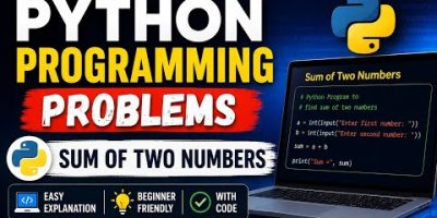Adding Two Numbers in Python | Python for Beginners | Lecture 1