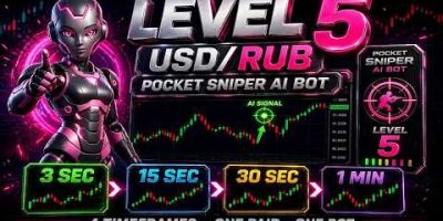LEVEL 5: ONE PAIR, 4 TIMEFRAMES | POCKET SNIPER AI BOT | BINARY OPTIONS | POCKET OPTION | AI TRADING