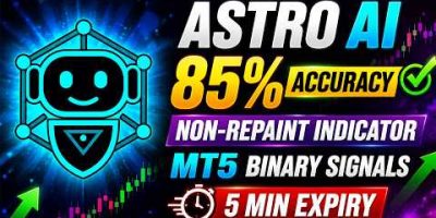Astro Ai 85% Accuracy Non-Repaint Indicator | MT5 Binary Signals (5 Min Expiry)