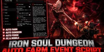 Iron Soul Dungeon Script — Auto Farm, Auto Dungeon, Auto Forge, Auto Egg, Auto Roll Race & More!