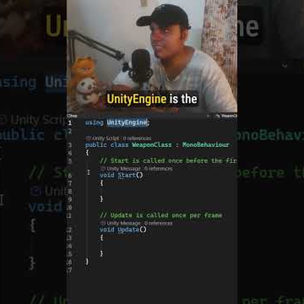 What is the “using UnityEngine;” part on top of scripts?