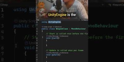 What is the “using UnityEngine;” part on top of scripts?