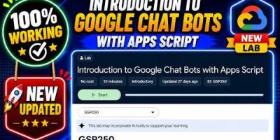 Introduction to Google Chat Bots with Apps Script | GSP250