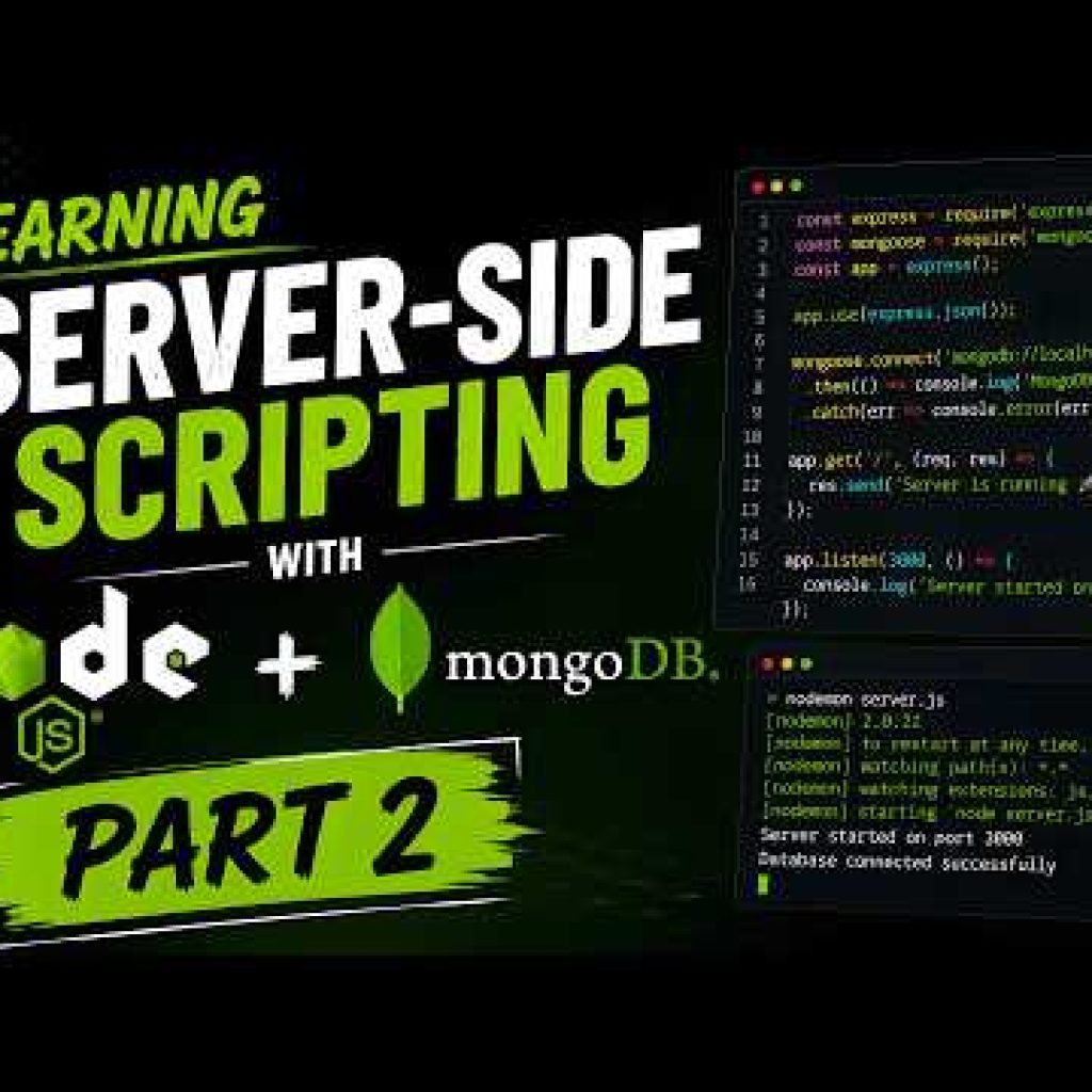 Learning Server-Side Scripting with Node.js & MongoDB — Part 2