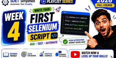 First Selenium Script with Python | Selenium WebDriver Tutorial 2026 | Beginner to Advanced
