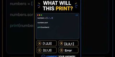 ‎🐍 Python Output Quiz 19 #tech #ai #viral #shorts #computer #windows #scripting #python #hack #linux