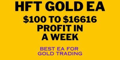 HFT Gold EA MT4 Forex Robot $100 To $16616 Profit In A Week | Best forex robots