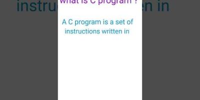 What is C program? Definition of c program|| computer ki duniya