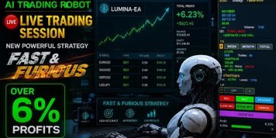 Gold AI Trading Bot.Lumina-ea.Live trading session.