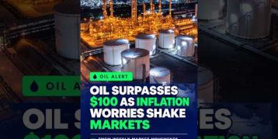 Oil Tops $100 as Rate Fears Shake Global Markets