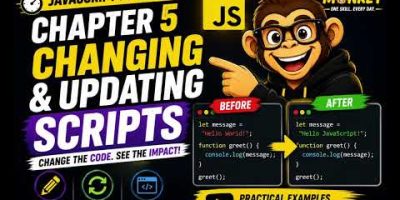 How to Change & Update Scripts in Javascript | Chapter 5 – JavaScript in 1 Hour