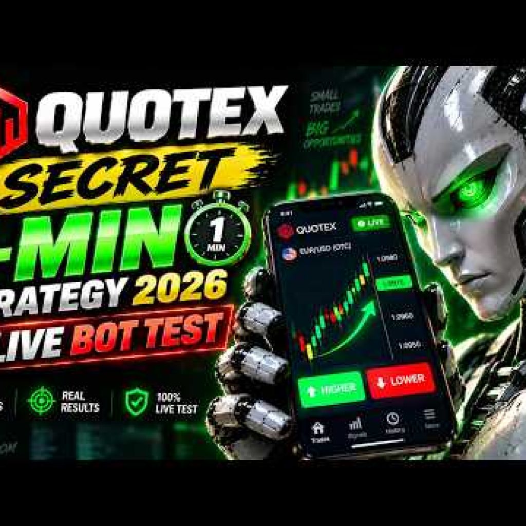 Quotex Secret 1-Min Strategy 2026 🔥 Live Bot Test | Quotex Trading Strategy