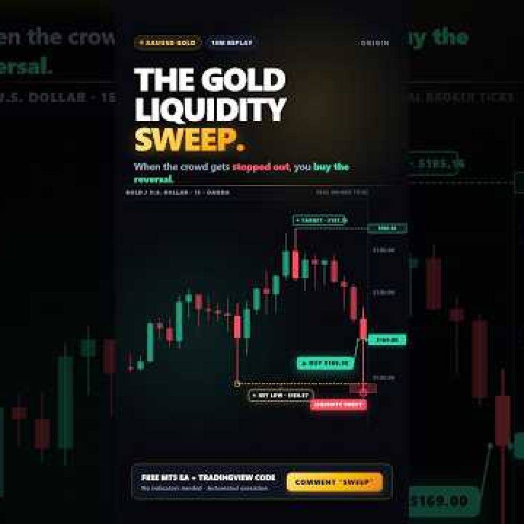 The Liquidity Sweep Entry On TradingView — Gold 🪙