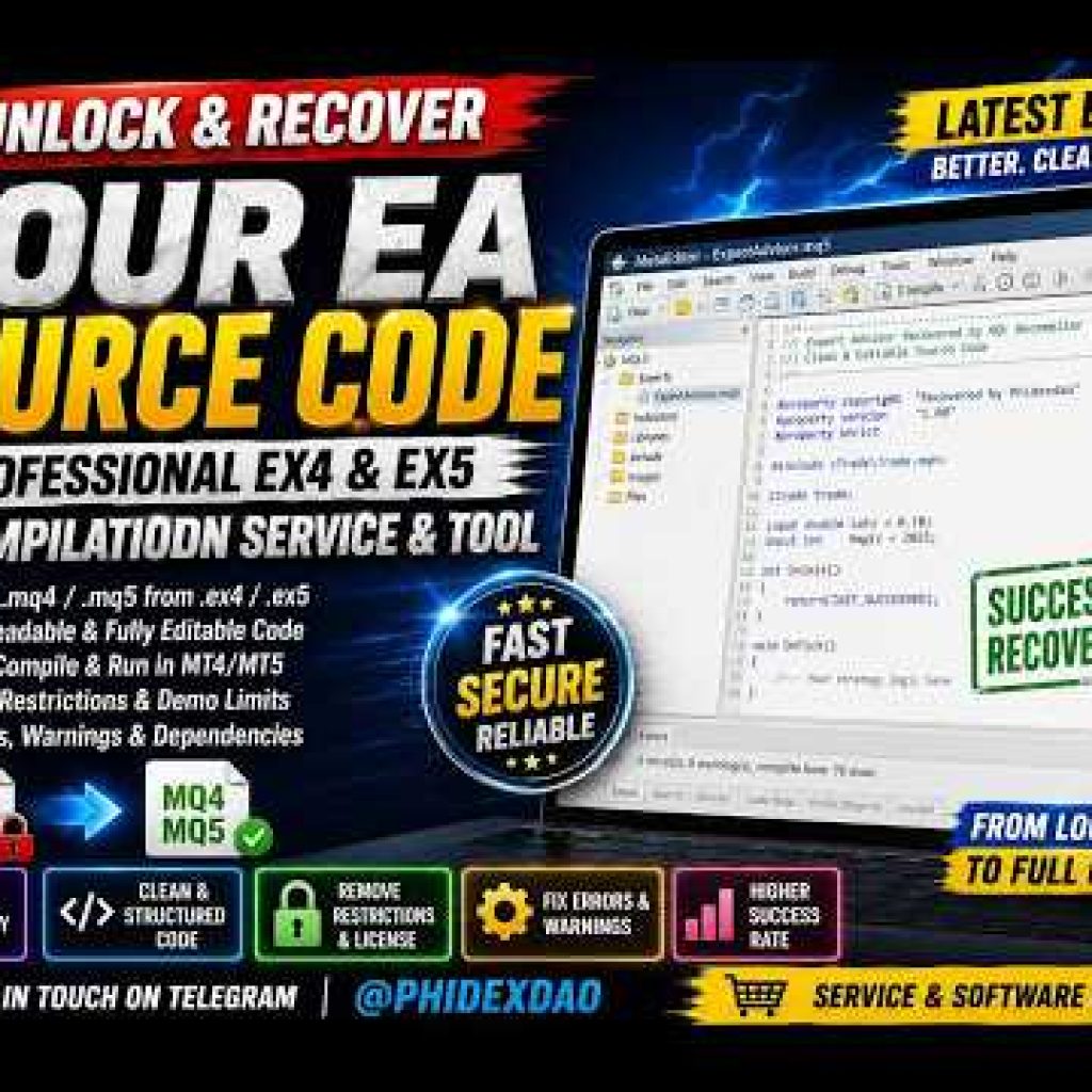 🔥 #EX4 & #EX5 Source Code Extraction Demo | Export Raw #MQL Source Code from Compiled Files