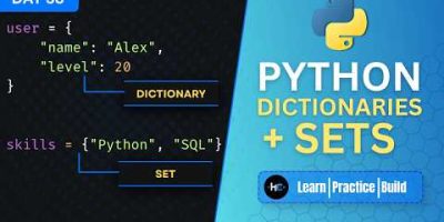 Python Dictionaries & Sets Explained | Beginner Tutorial | Learning Python Day 38
