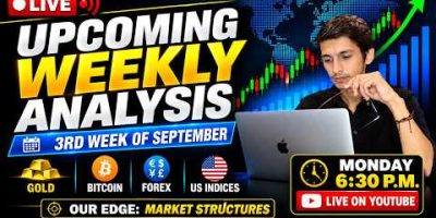 LIVE UPCOMING WEEKLY ANALYSIS || 14 SEP, 06:30PM || GOLD, FOREX, CRYPTO, US INDICES